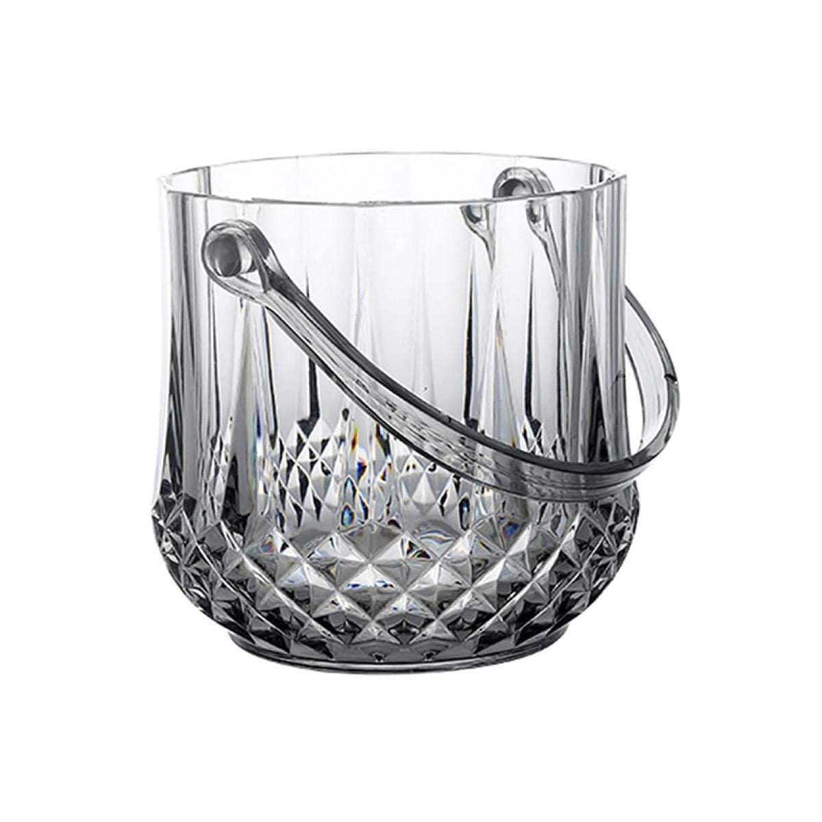 Acrylic Ice Bucket Transparent Champagne Cooler Home Bar Wine Chiller Bucket - Diamond