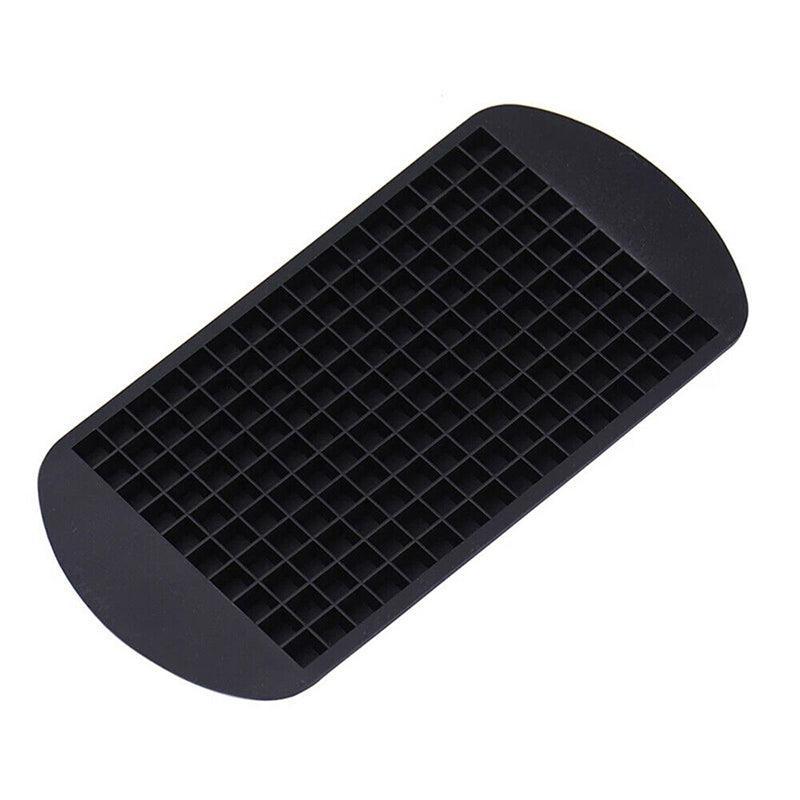 160 Grids Silicone Ice Cube Tray Ice Maker Mold Mini Frozen Cubes for Drink DIY - Black