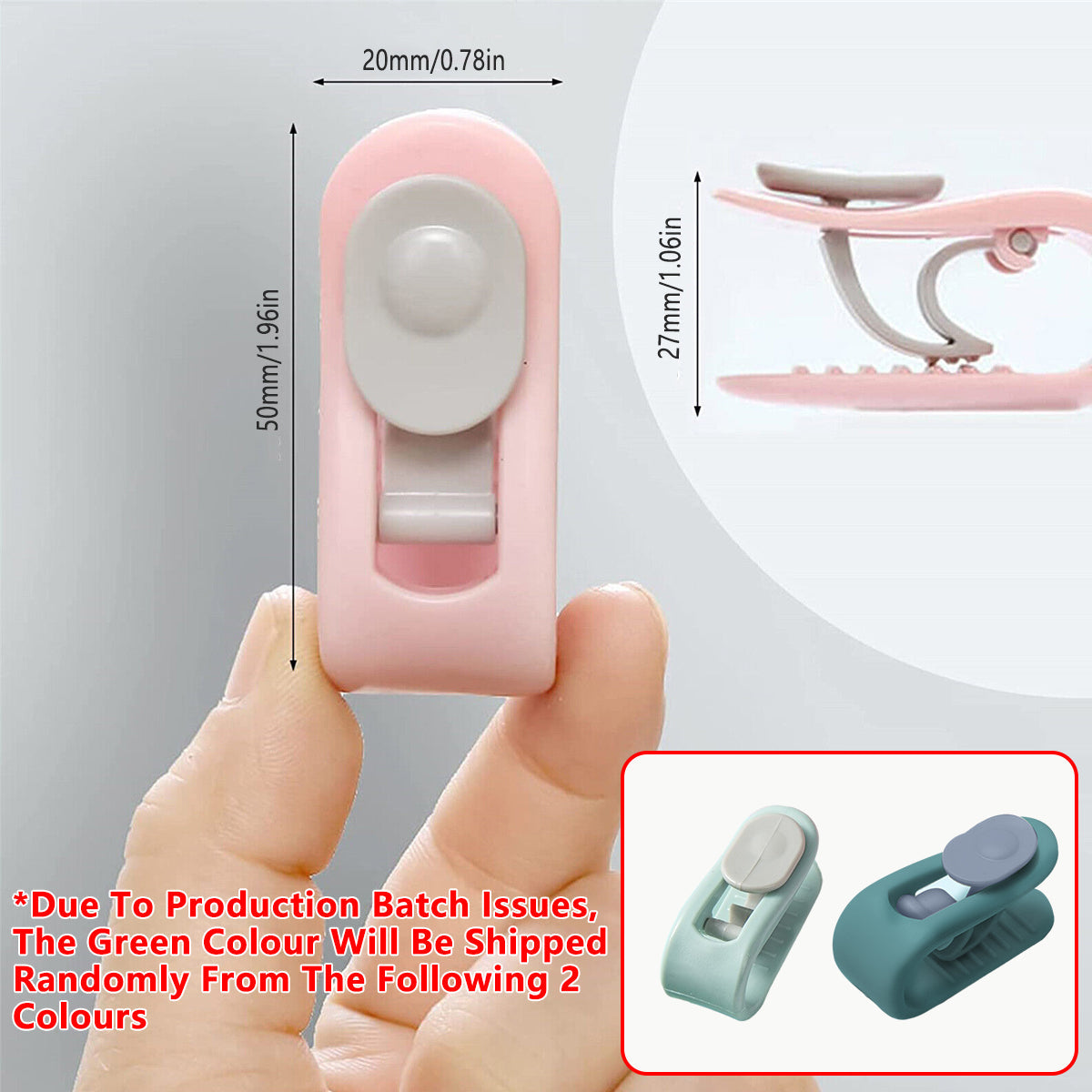 10/20pcs Quilt Retainer Cover Clips Invisible Needle-Free Thumb Buckle Bedding - Pink-10pcs