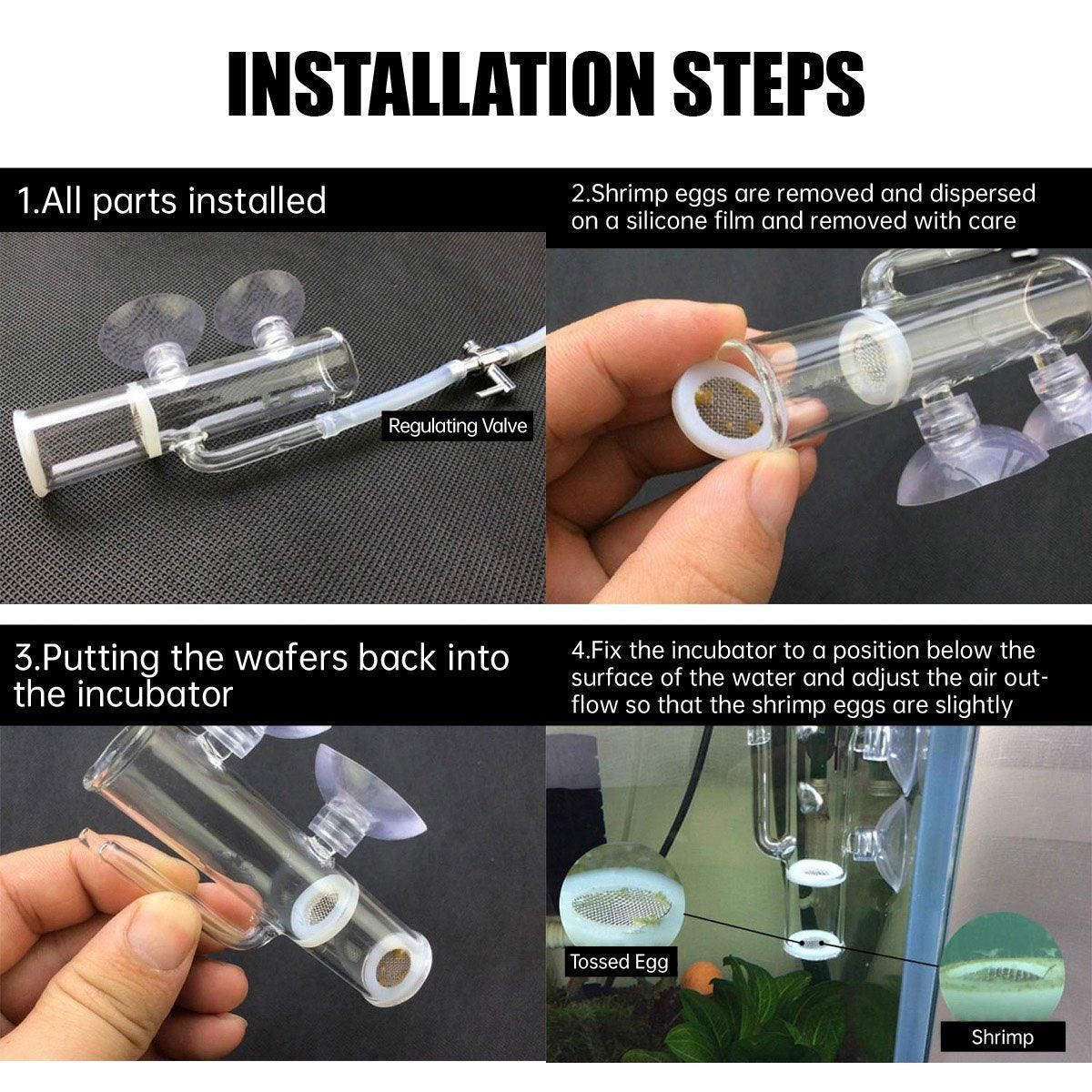 Pneumatic Crystal Shrimp Incubator CO2 Aquatic Plant Aquarium Equipment for Fish