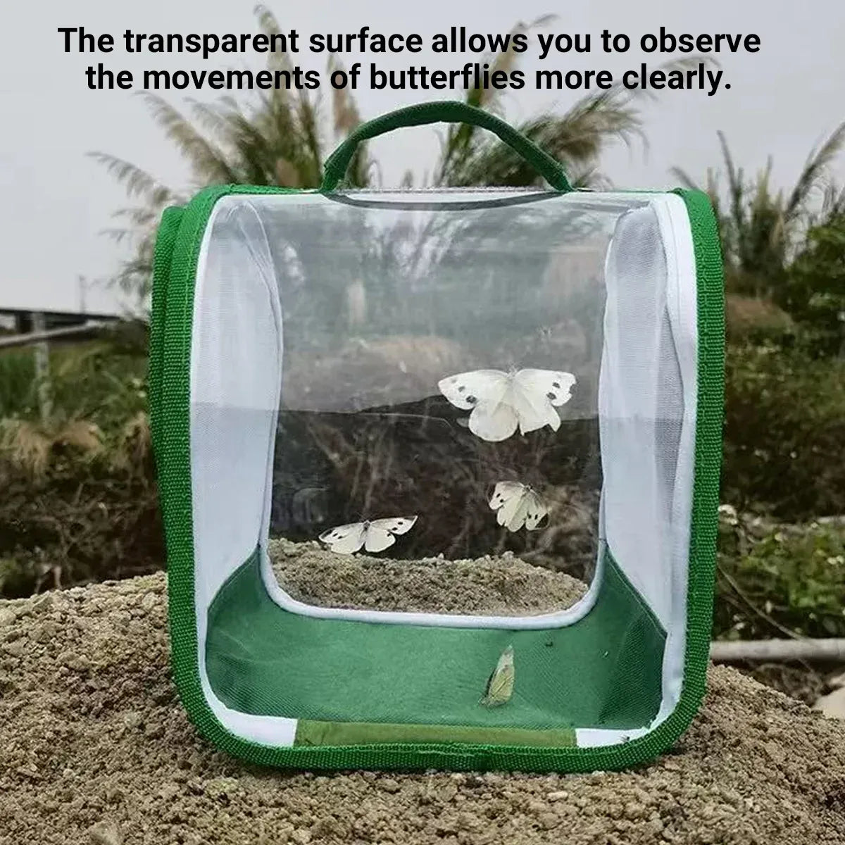 Portable Foldable Insect Cage Transparent for Outdoor Bug Collecting