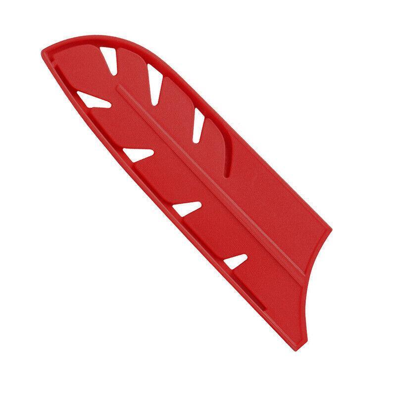 Plastic Knife Sheath Edge Guard Cover Scabbard Slicing Blade Red Protector Chef - Japanese Scabbard- 5in