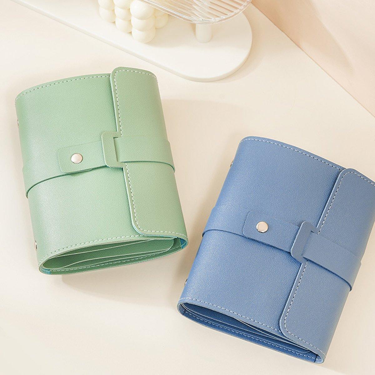 Travel Jewellery Storage Bag Portable Organizer Pouch for Rings Earrings Case - Blue