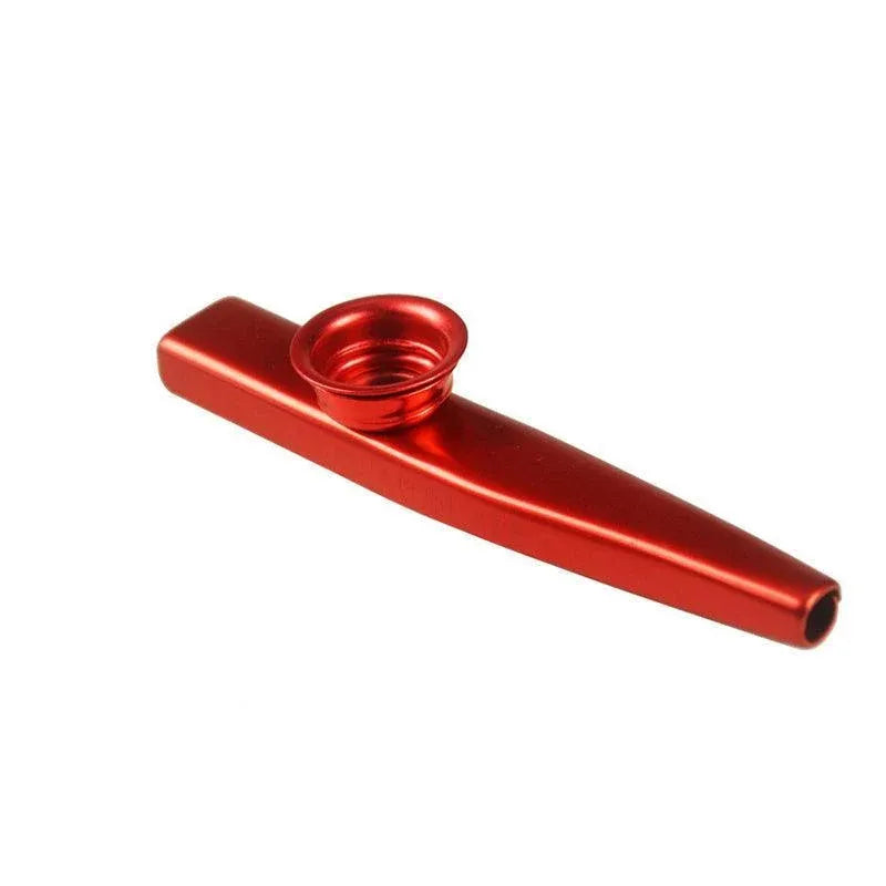 Kazoo Musical Instrument Mouth Flute Diaphragm Guitar Partner Harmonica Style - Red