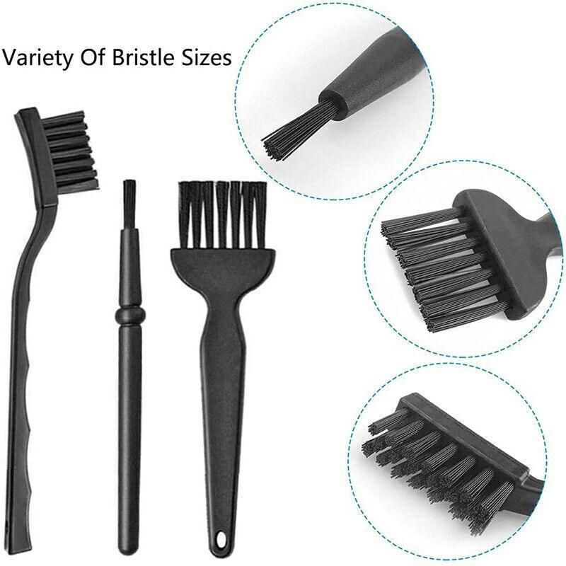 6PCS Anti-Static Keyboard Cleaning Kit Black Plastic Laptop PC Dust Cleaner Tool