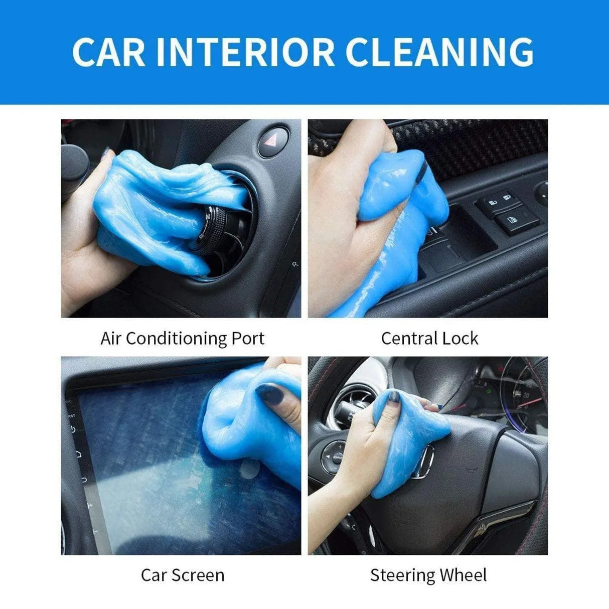 Dust Dirt Cleaning Super Clean Car Laptop Keyboard Home Cleaner - Yellow