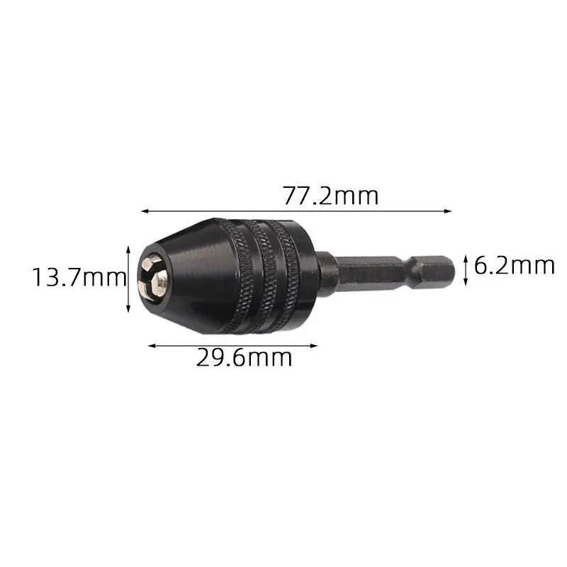 1/4inch Keyless Chuck Conversion Hex Shank Adapter Drill Bit Quick Change Driver HG