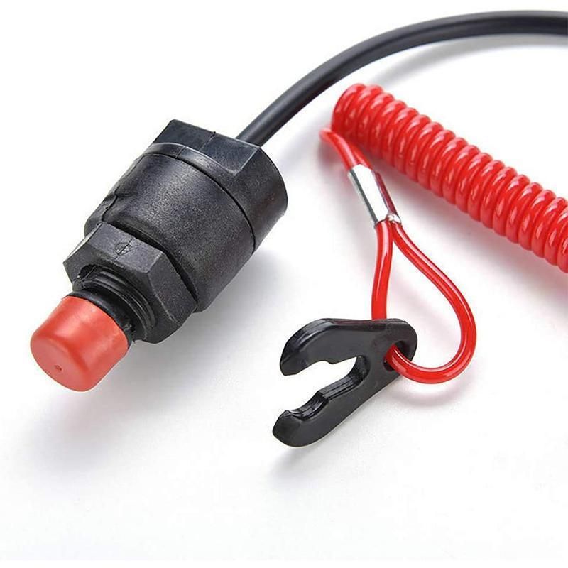 Boat Outboard Engine Motor Kill Stop Switch Emergency Tether Lanyard For Yamaha