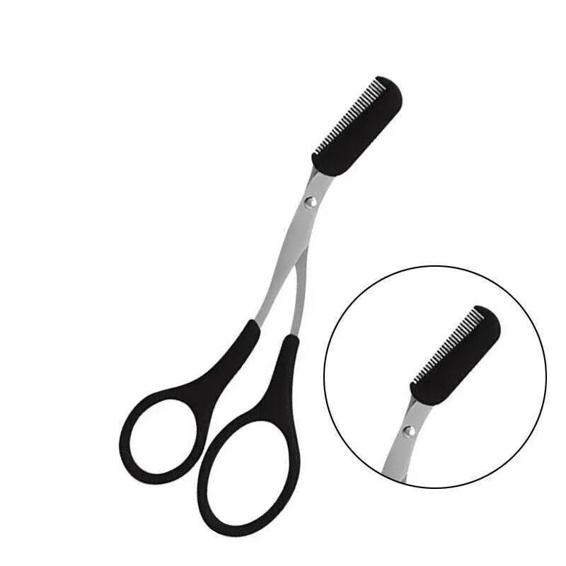 Eyebrow Razor Set Trimmer Shaver Scissors Spooley Dermaplaning Tweezers