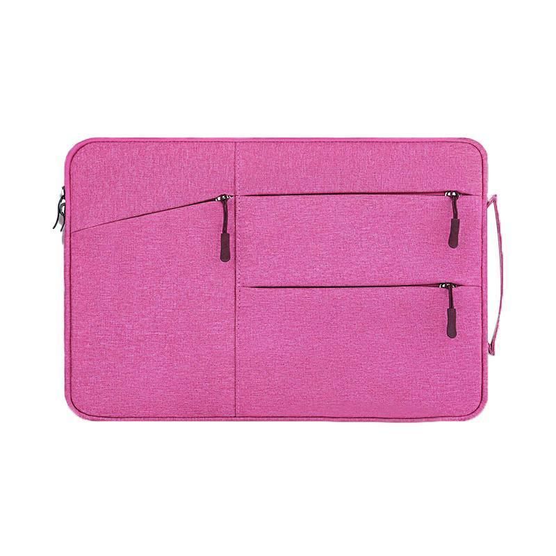 Laptop Sleeve Travel Bag Carry Case For MacBook Air Pro For 12.9”-13.3” - Rose Red