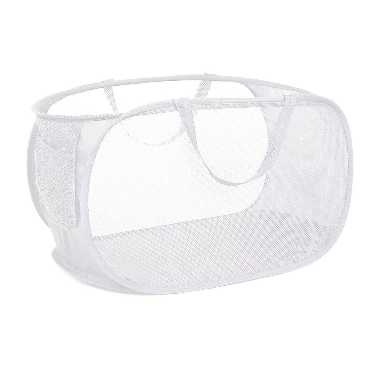 Large Folding Laundry Basket Collapsible Storage Organizer Dirty Clothes Hamper - Navy