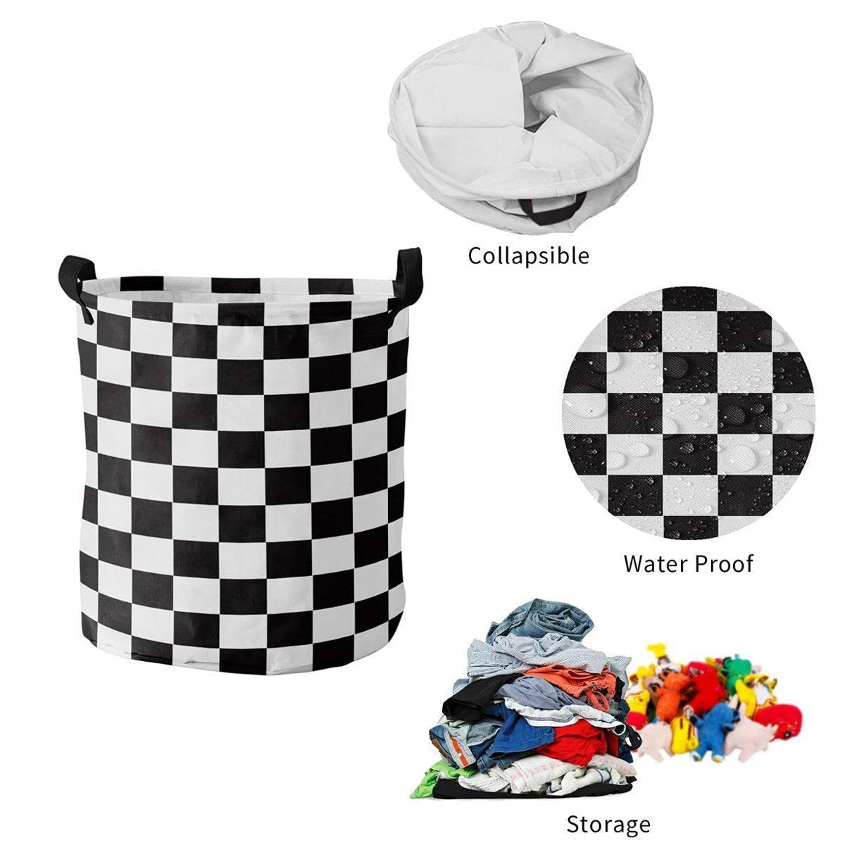 Foldable Laundry Basket Dirty Clothes Hamper Toy Storage Organizer Storage Bin - Cars