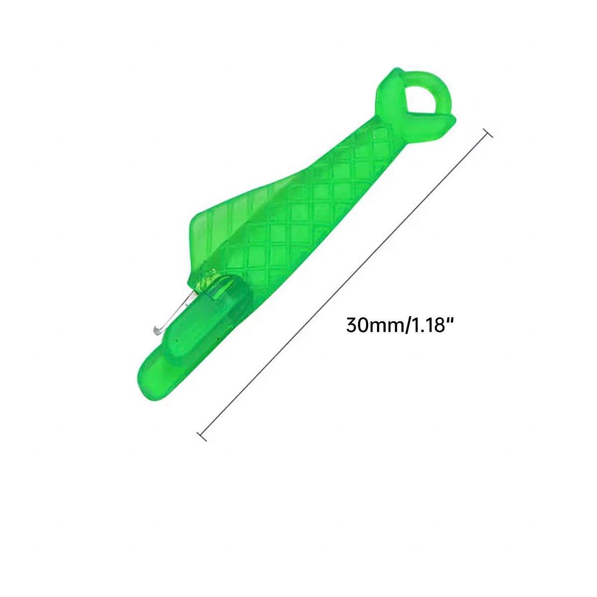 5PCS Plastic Needle Threader Tool for Sewing Machine Quick Lead Garment Sewing - Green