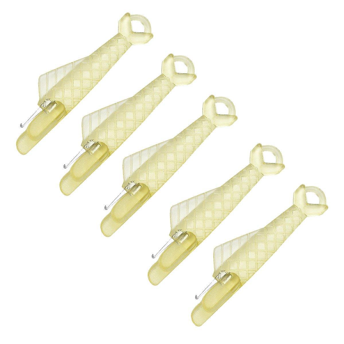 5PCS Plastic Needle Threader Tool for Sewing Machine Quick Lead Garment Sewing - Green