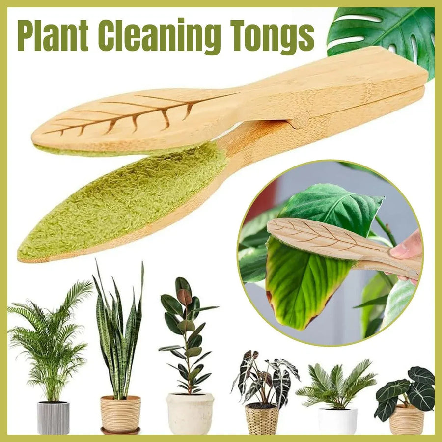 Portable Handheld Leaf Cleaning Brush for Potted Plants and Garden Care Tool