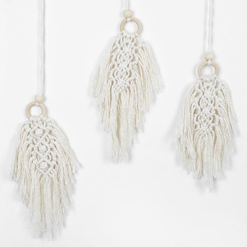 Leaf Shape Boho Handmade Macrame Wall Hanging Knitting Cotton Rope Home Decor