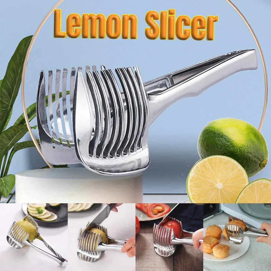 Multifunctional Lemon Tomato Fruit Slicer Cutter Tool with Handle for Household