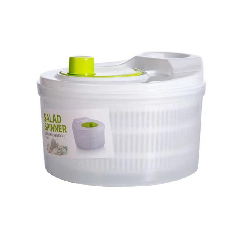 Large Salad Spinner 3L Vegetable Washer Dryer Bowl for Lettuce Spinach Broccoli