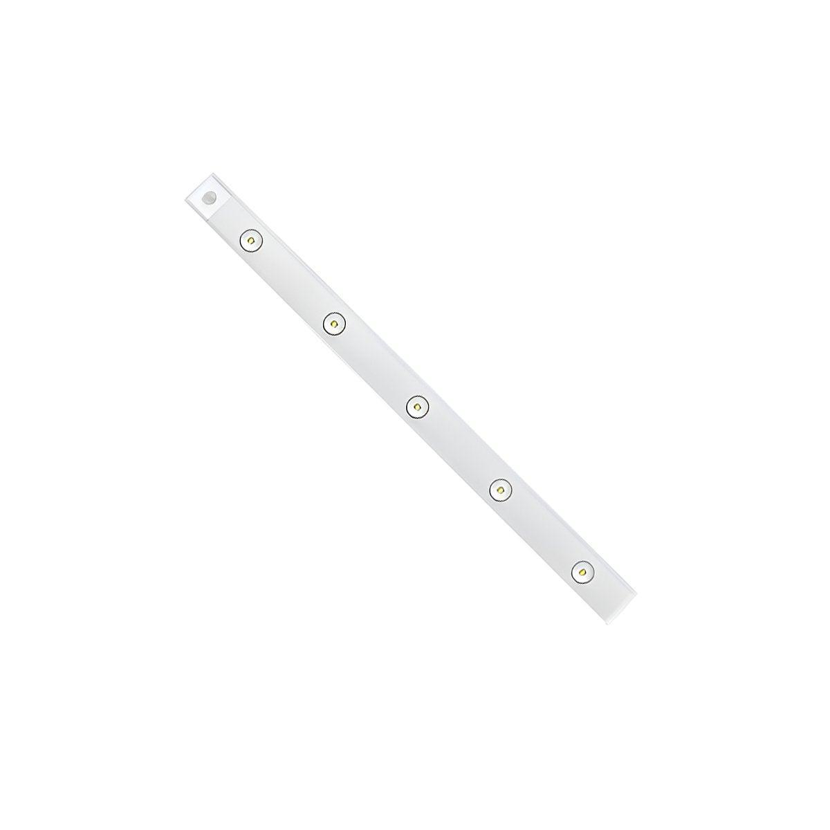 Ultra-Thin Intelligent LED Motion-Sensing Light Bar Rechargeable Strip Lamp - Ordinary Model - Black 40cm