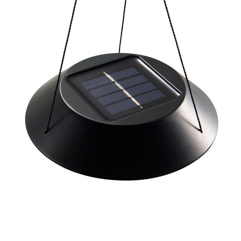 Wind Chimes Solar Powered Led Lights Changing Hanging Garden Yard Outdoor Decor - Hummingbird