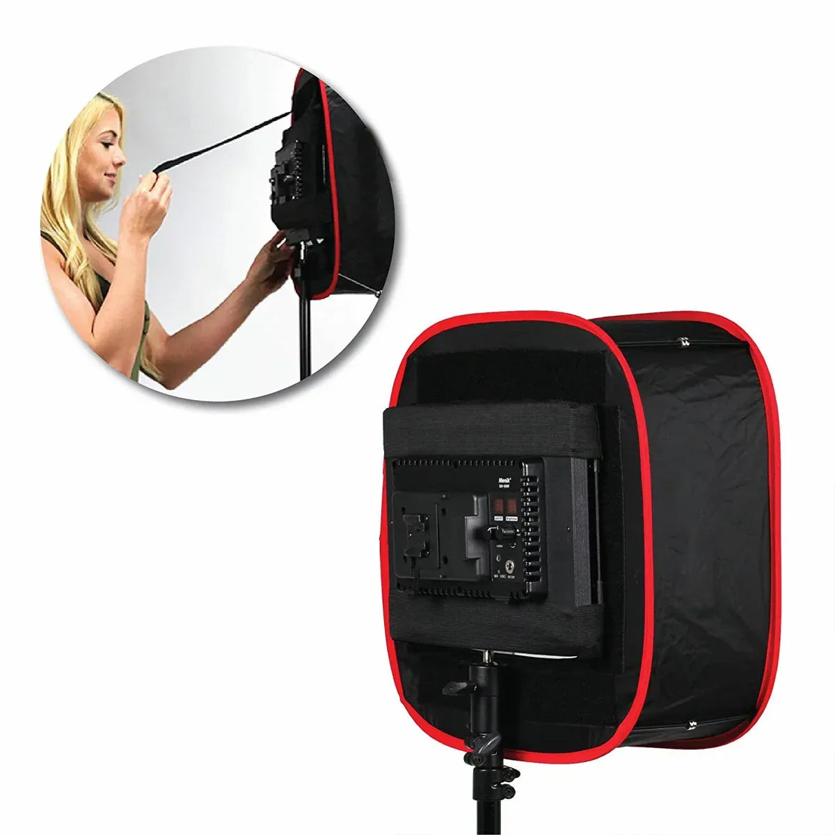 Portable LED Softbox Diffuser Lightweight for Camera Phone Photography Shooting