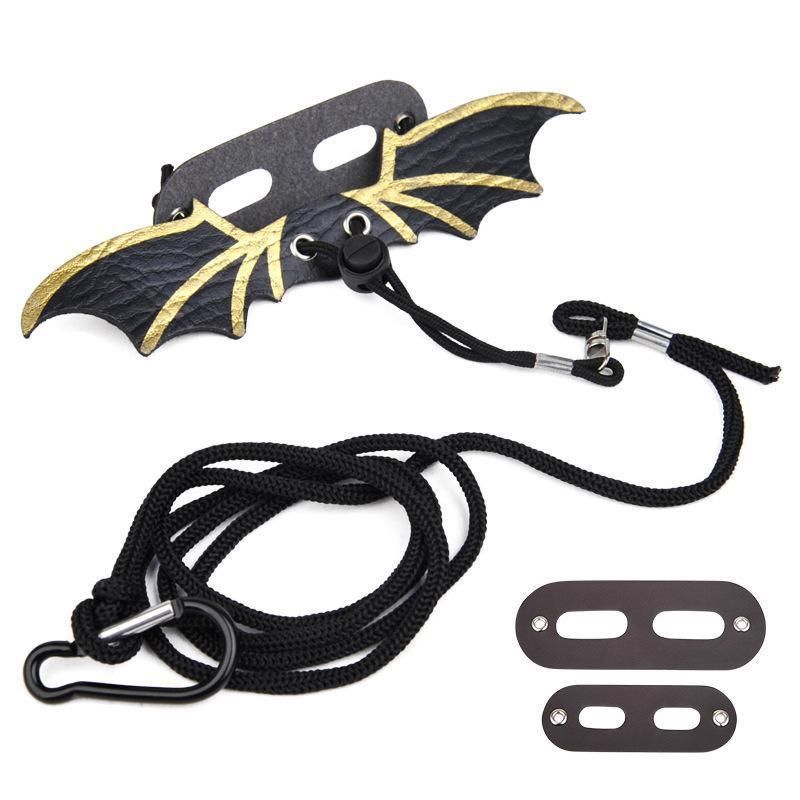 Lizard Harness Leash with Bat Wings Adjustable Reptile Lead for Bearded Dragons