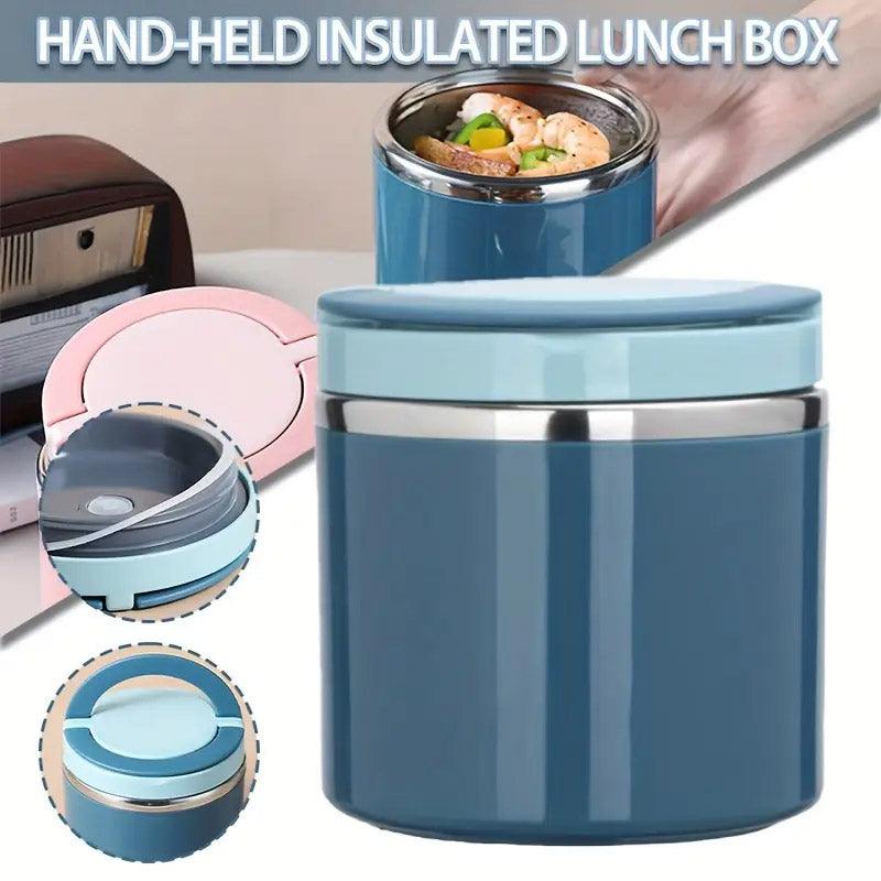 Stainless Steel Insulated Lunch Box Bento Box Thermal Food Container Breakfast - Green