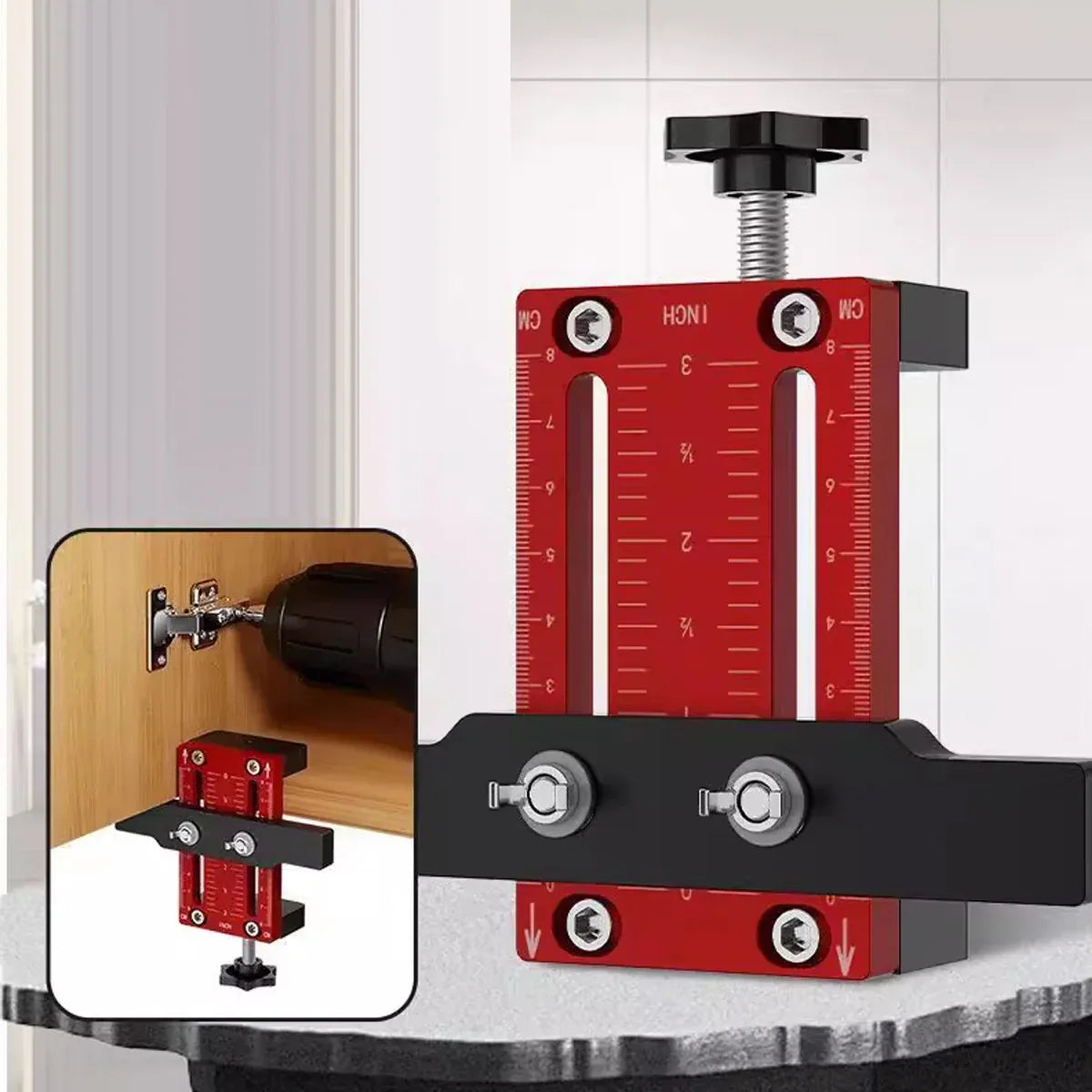 Cabinet Door Installation Locator Handle Mounting Precision Measuring Tool