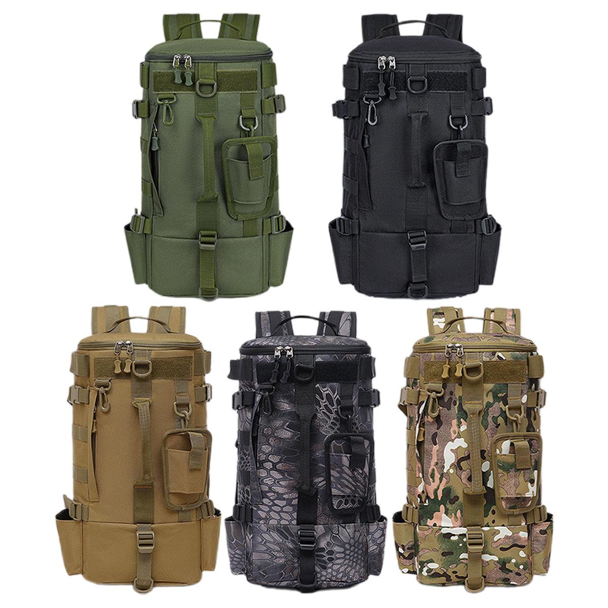 Waterproof Fishing Tackle Bag Large Capacity Multi Functional Shoulder Storage - Black