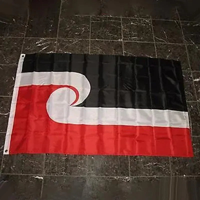 Large Maori Flag 90x150cm Tino Rangatiratanga NZ Flag Outdoor Polyester