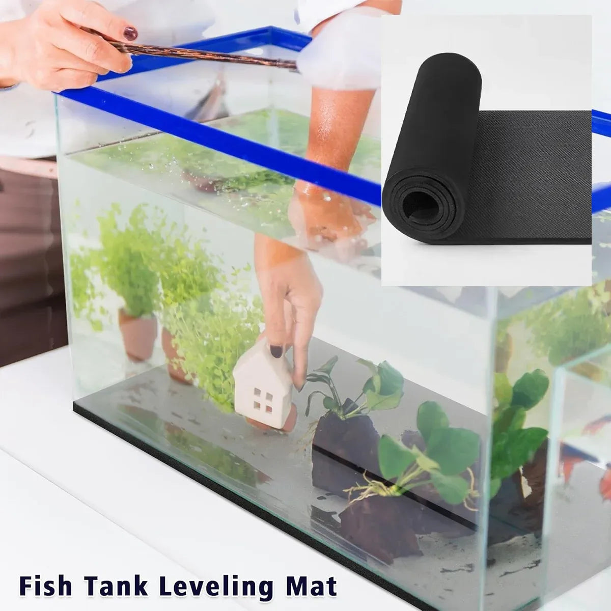 Aquarium Levelling Mat Non Slip Waterproof Thick for Fish Tank Stand