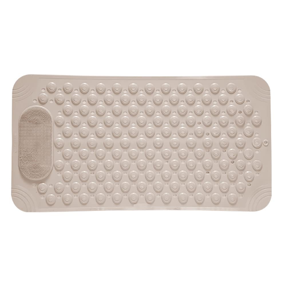 Non Slip Floor Pad Bathroom Tub Mat Bath Shower Mat with Round Massage Point - Pink