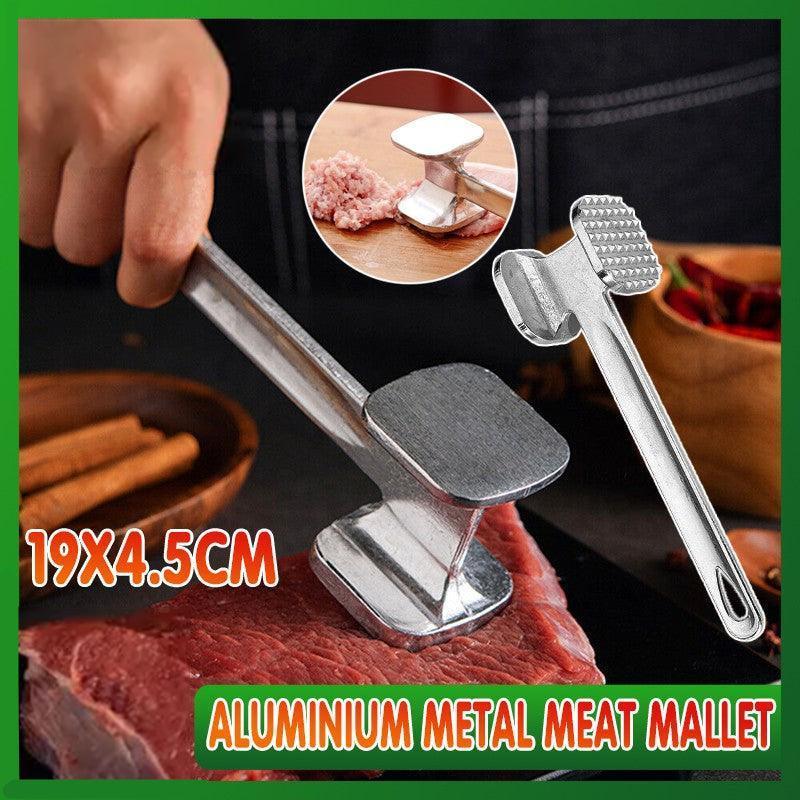 Aluminium Meat Tenderizer Hammer Tool for Steak Chicken Beef 19x4.5cm