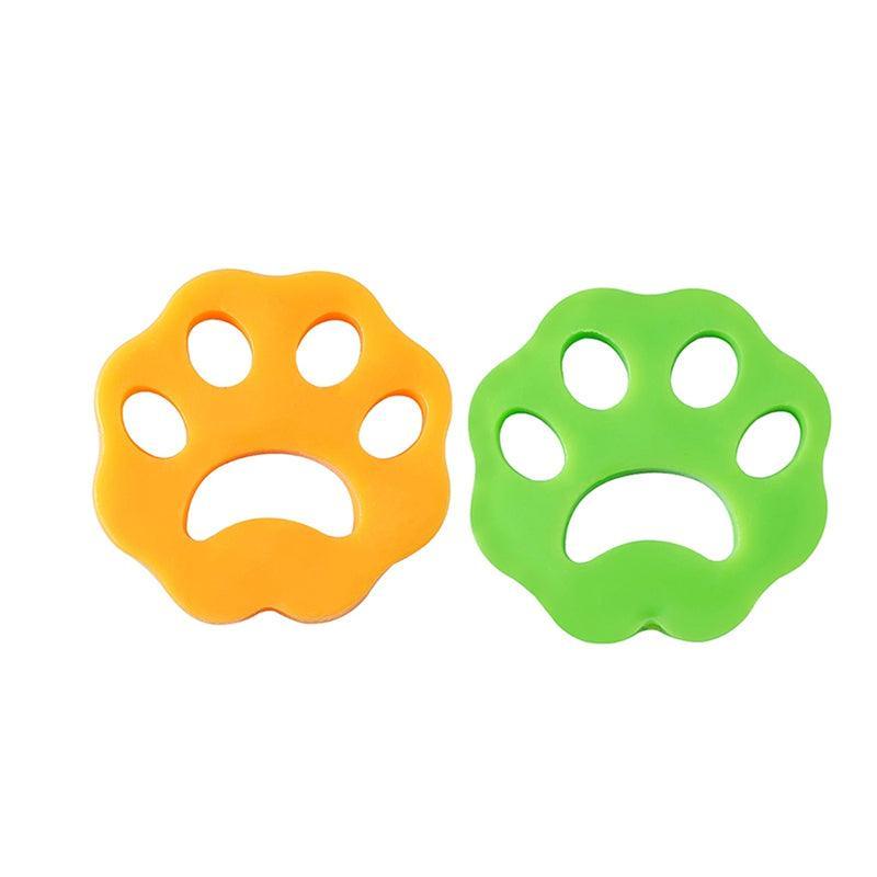 2/4PCS Pet Hair Remover Cat Fur Dog Hair Lint Catcher From Laundry Washing Machine - 2xFlower (Yellow+Green)