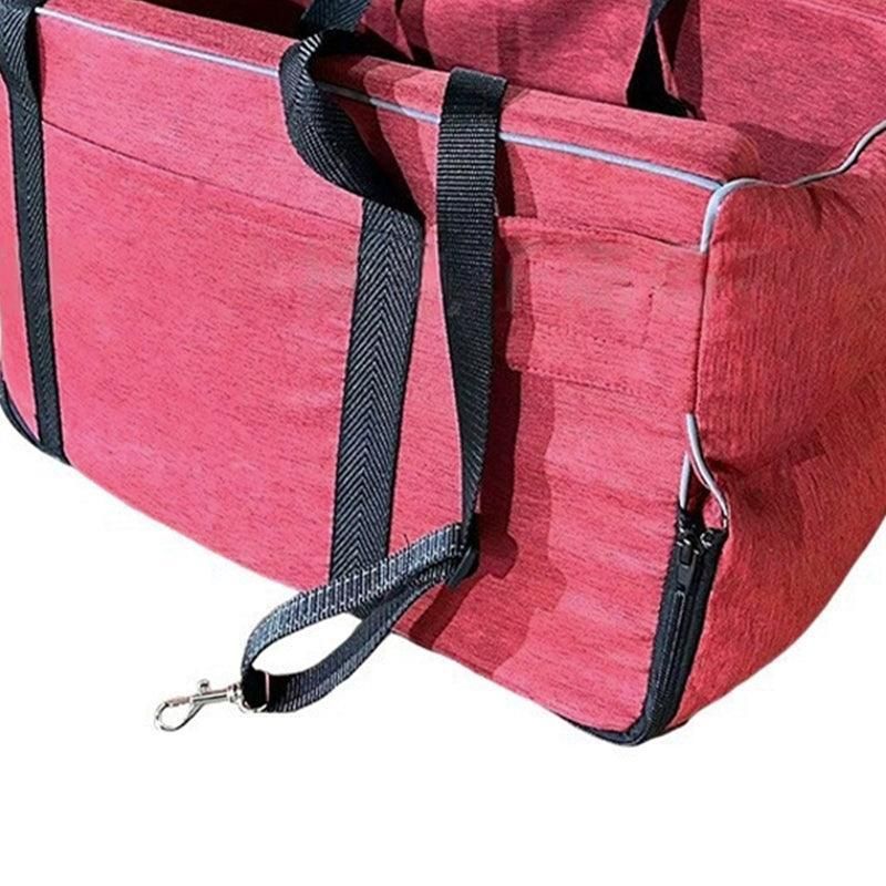 Car Pet Seat Auto Seat Center Console Dog Cat Nest Pad Removable Pet Carrier - Grey