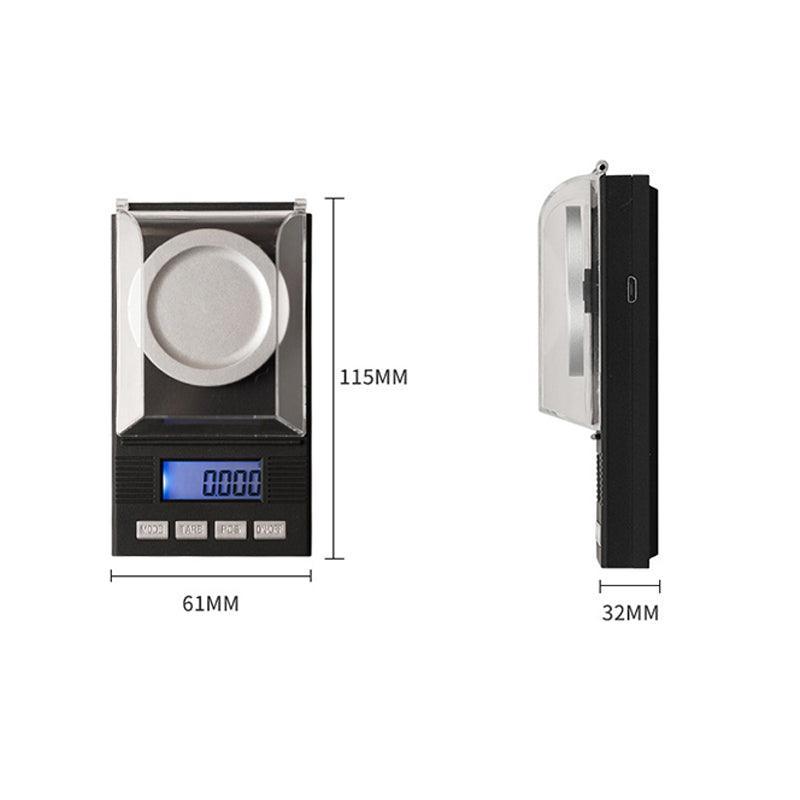 High Precision 50g 0.001g Digital Milligram Scale for Jewelry and Powder