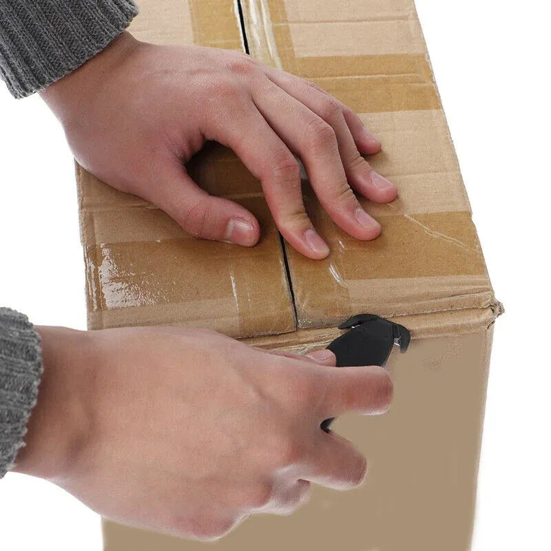 Mini Utility Knife Box Cutter Small Letter Opener for Envelope Package Food Bag - White