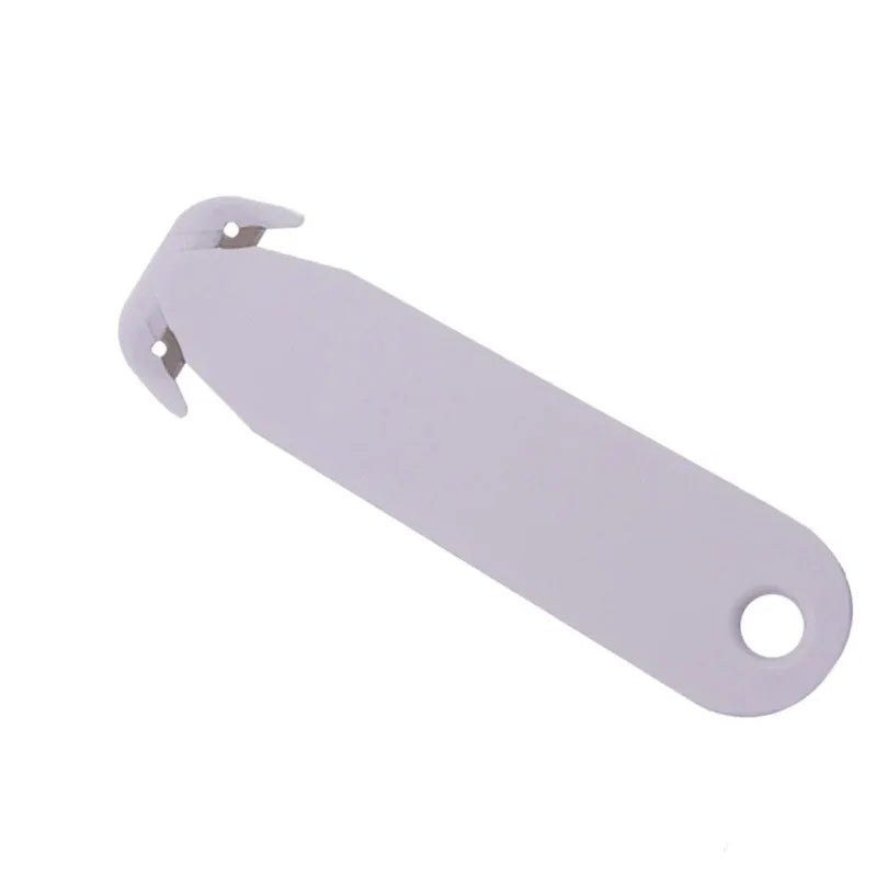Mini Utility Knife Box Cutter Small Letter Opener for Envelope Package Food Bag - White