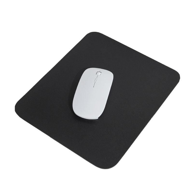 Pu Leather Gaming Mouse Pad Desk Mat Anti-Slip Speed Mousepad 22X22Cm Waterproof - Black