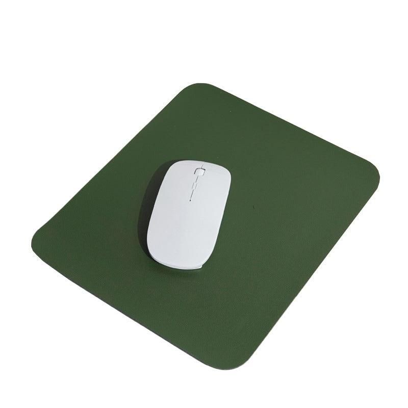 Pu Leather Gaming Mouse Pad Desk Mat Anti-Slip Speed Mousepad 22X22Cm Waterproof - Green
