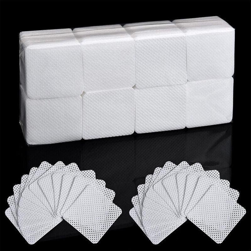 1000PCS Lint Free Cotton Nail Wipes Pads for Manicure Gel Polish Removal - 200PCS