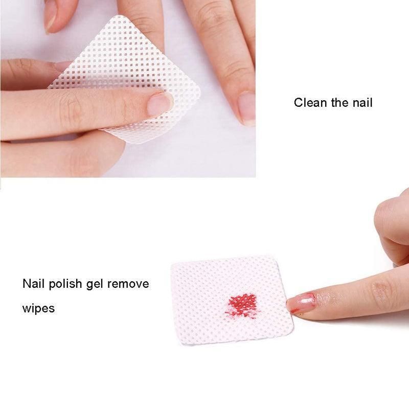 1000PCS Lint Free Cotton Nail Wipes Pads for Manicure Gel Polish Removal - 200PCS