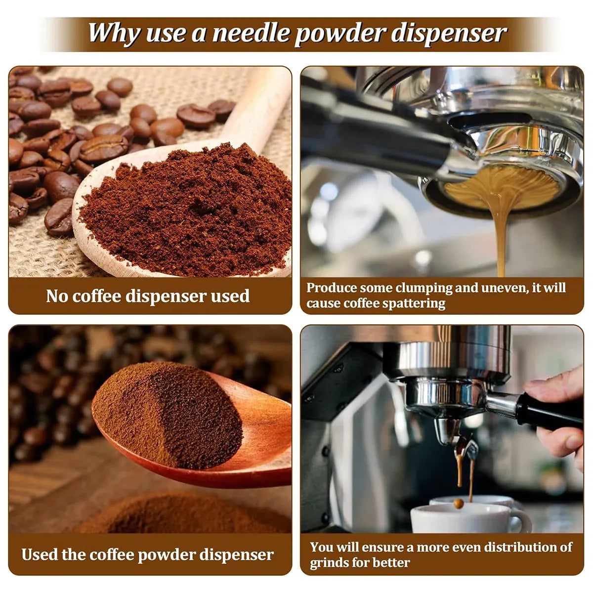 Espresso Coffee Distribution Needle Coffee Powder Distributor Needle Coffee Tool