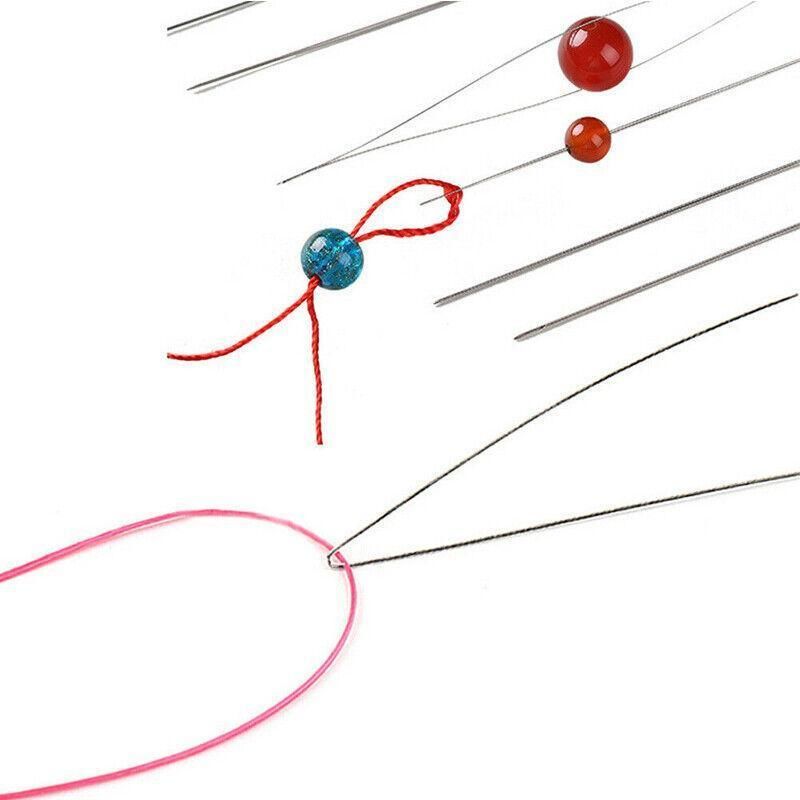 10Pc Big Eye Beading Needles for Jewelry & Bracelet DIY