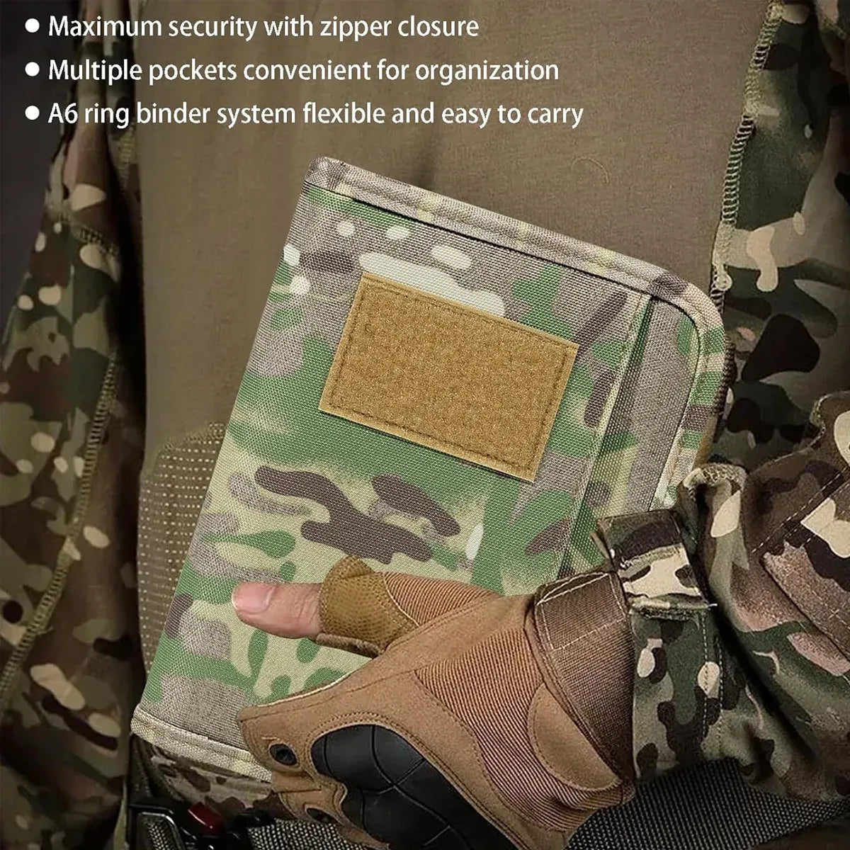 Outdoor Stationery Pouch Notebook Portable for Hiking Camping Travel