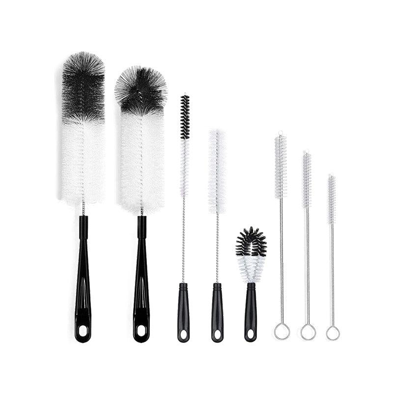 8 Pcs Nylon Straw Brush Set Cleaner Bottle Glass Tube Pipe Small Long Cleaning