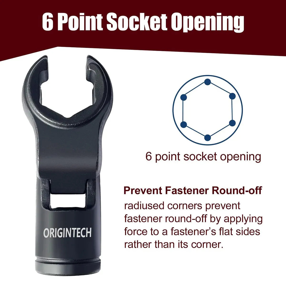 6PCS Fuel Line Wrench Set Swivel Head Injector Nozzle Tool Kit