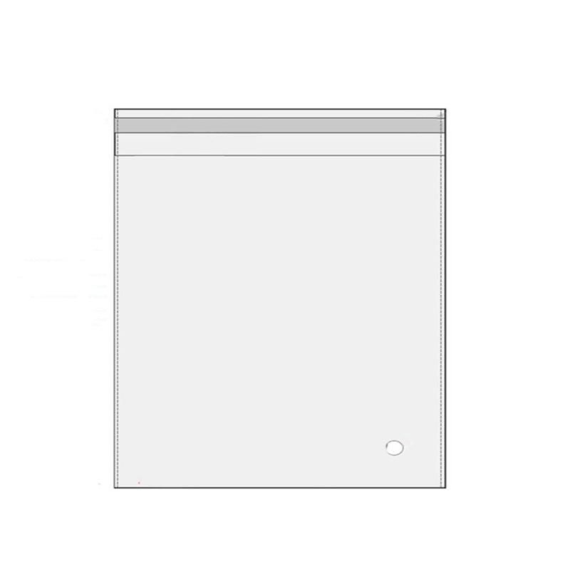 100Pcs Self-Adhesive Clear Opp Cellophane Bags with Air Hole - 45*50+4cm