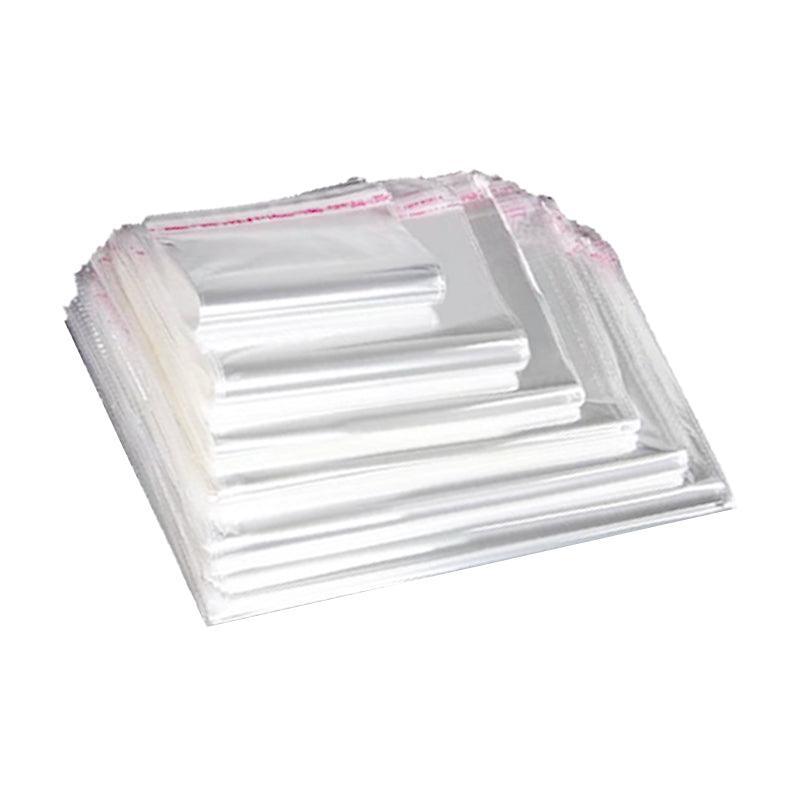 100Pcs Self-Adhesive Clear Opp Cellophane Bags with Air Hole - 18*24+4cm