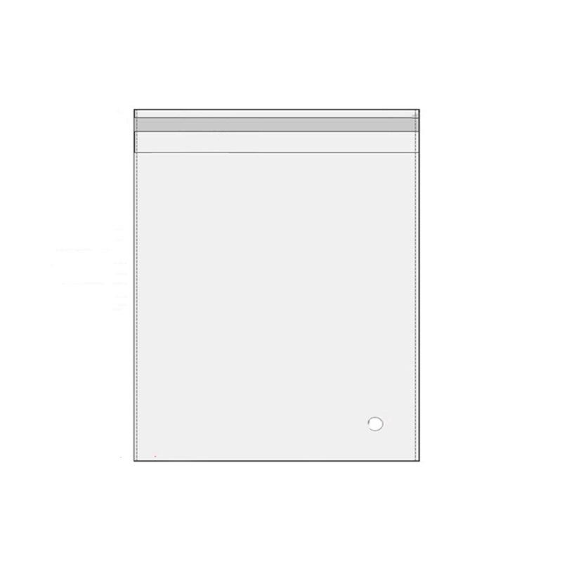 100Pcs Self-Adhesive Clear Opp Cellophane Bags with Air Hole - 18*24+4cm